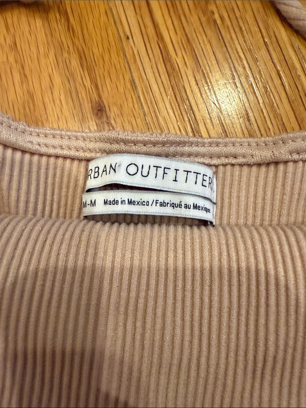 Urban Outfitters Ribbed Tie-Strap Mini Dress in Light Beige - Picture 3 of 3